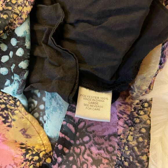 Y2K VTG Charlotte Russe Chiffon Dress Size Large - Picture 6 of 7